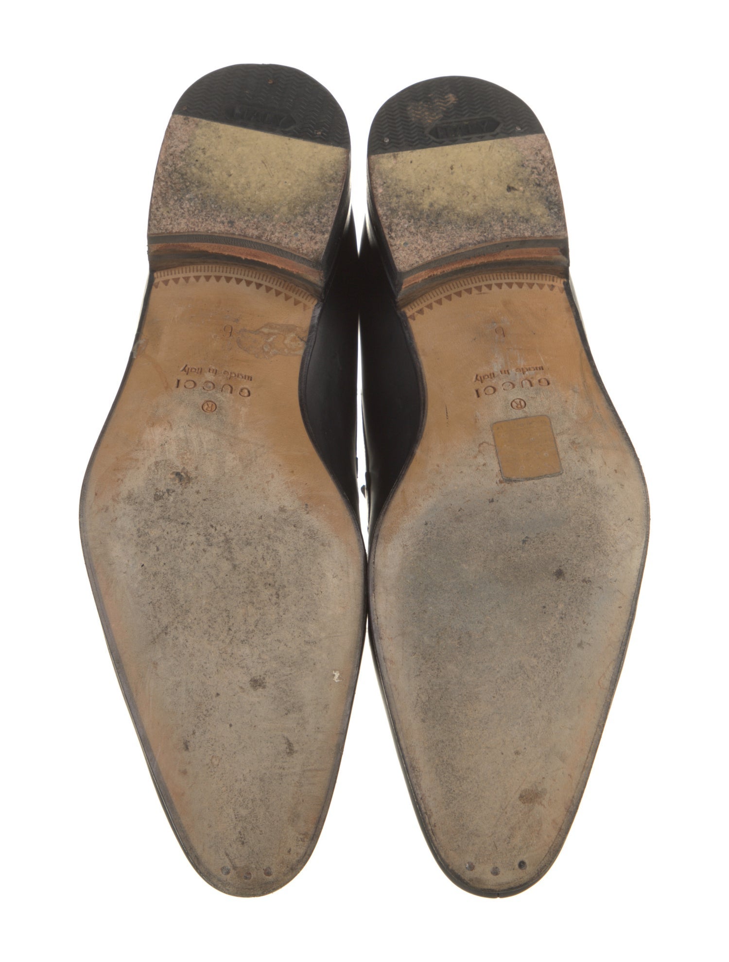 Gucci Horsebit Accent Leather Dress Loafers